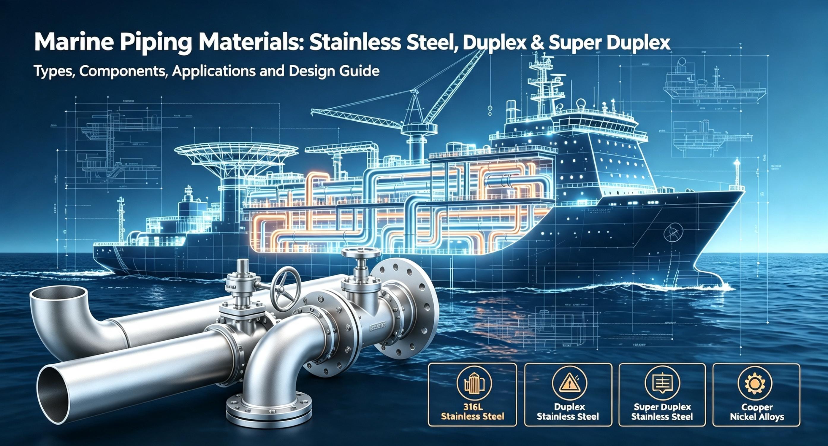 Marine Piping Materials: Stainless Steel, Duplex & Super Duplex