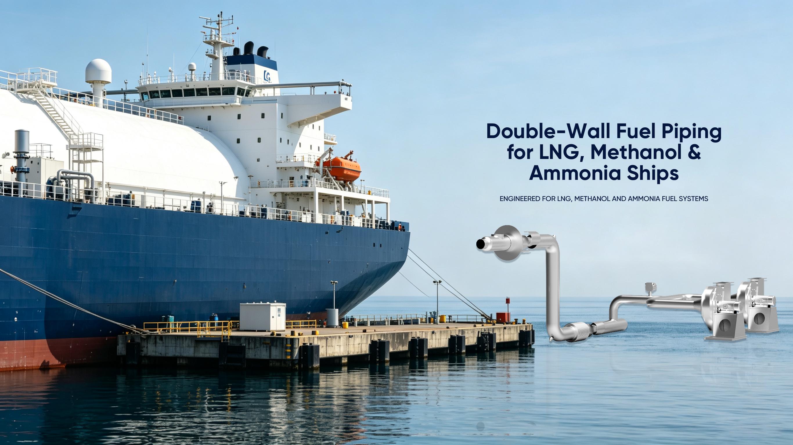Double-Wall Fuel Piping for LNG, Methanol & Ammonia Ships