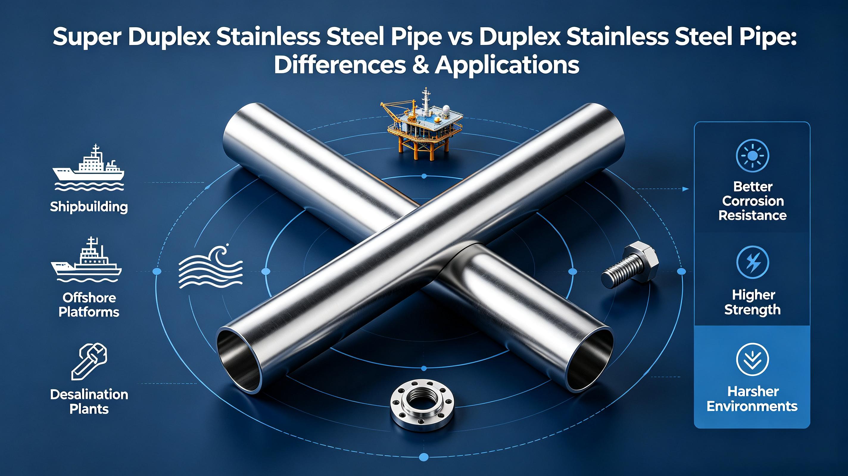 Super Duplex Stainless Steel Pipe vs Duplex Stainless Steel Pipe: Differences & Applications