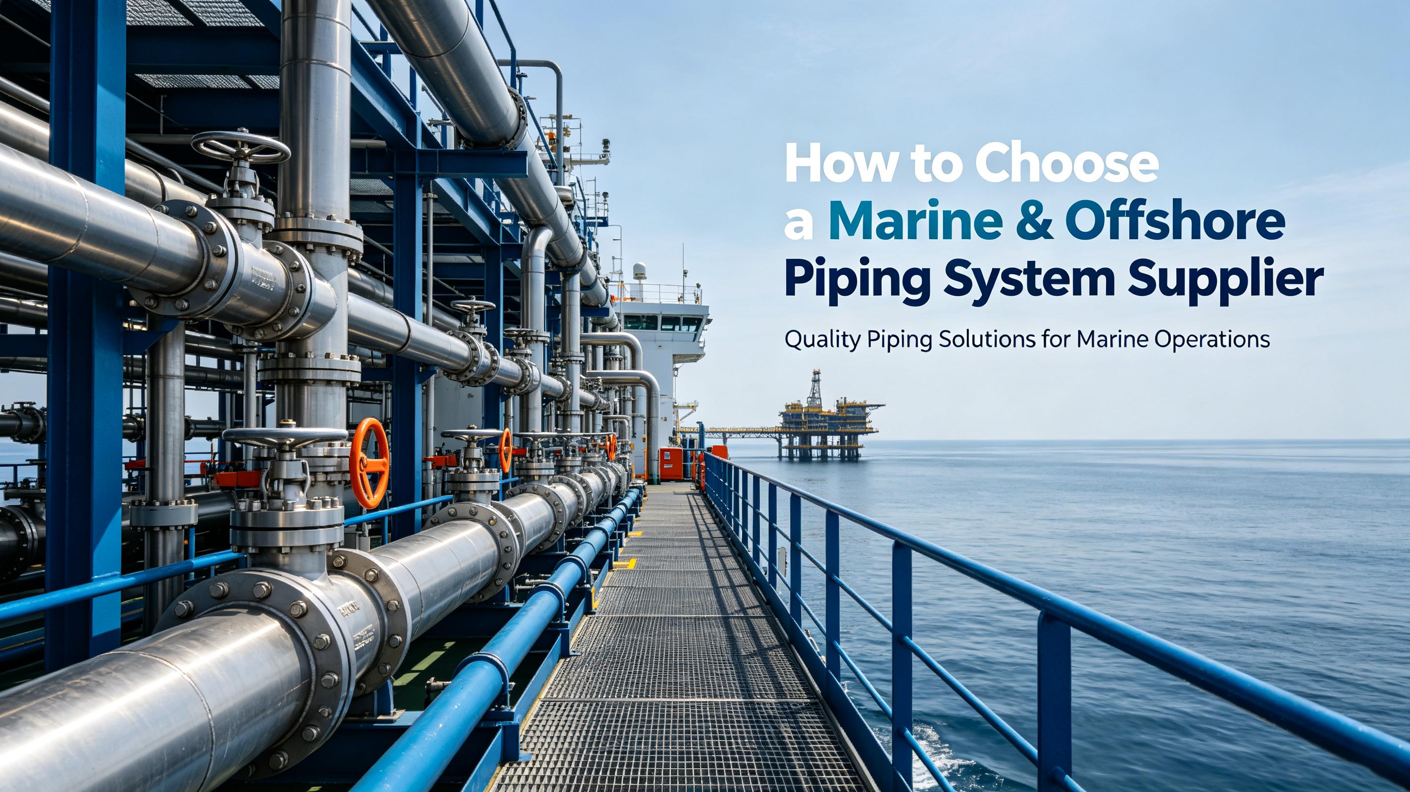 How to Choose a Marine & Offshore Piping System Supplier