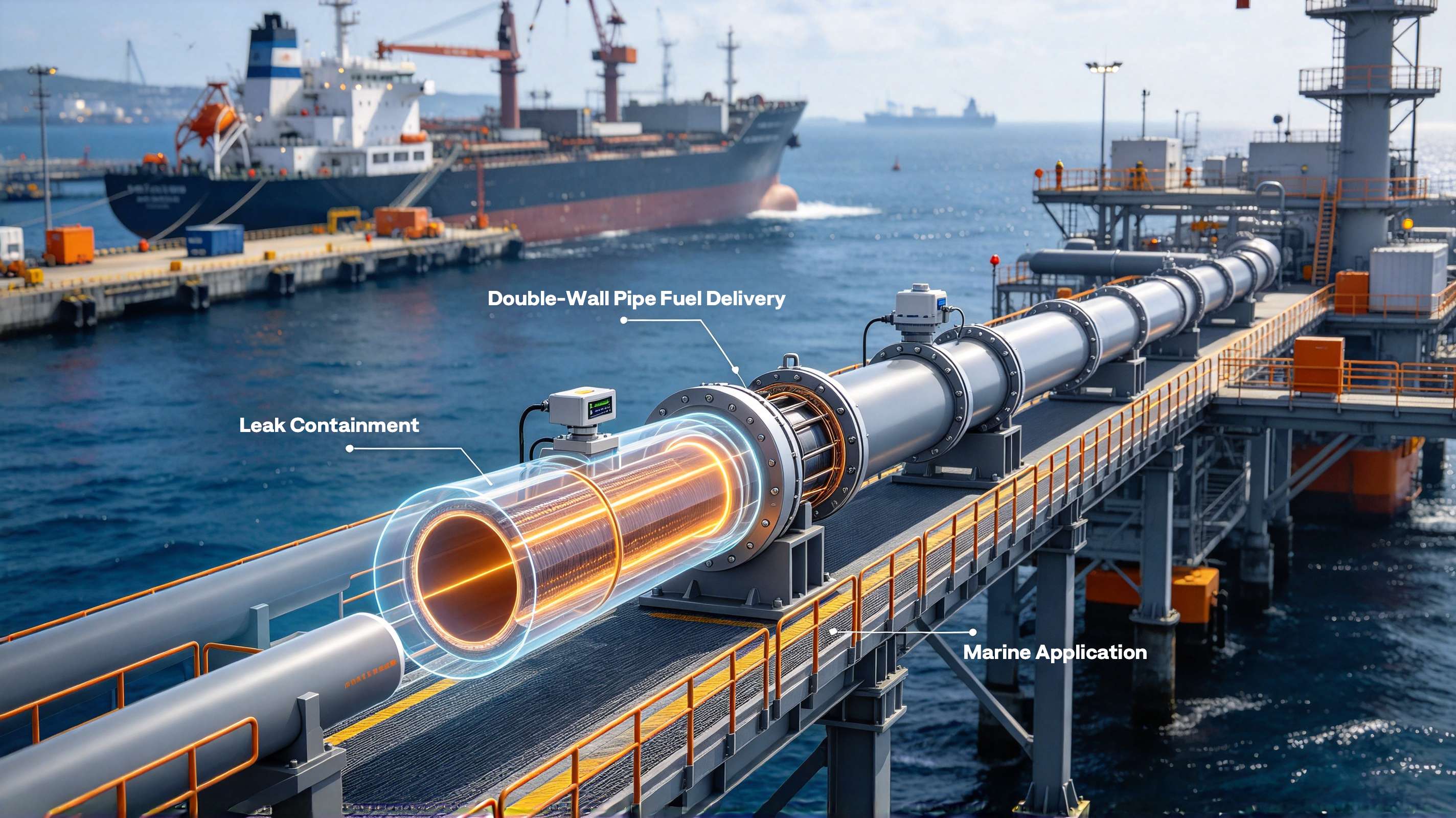 Double-Wall Pipe Fuel Delivery Systems